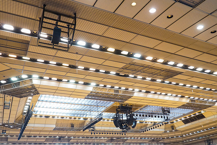 メインアリーナ天井部分