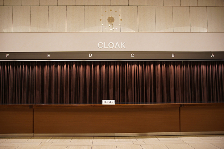 今回の公演ではクロークは閉鎖されました。
