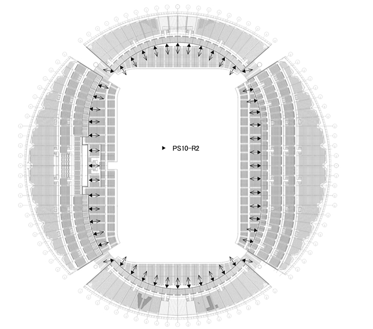 図5　スピーカーレイアウト（一階席用
