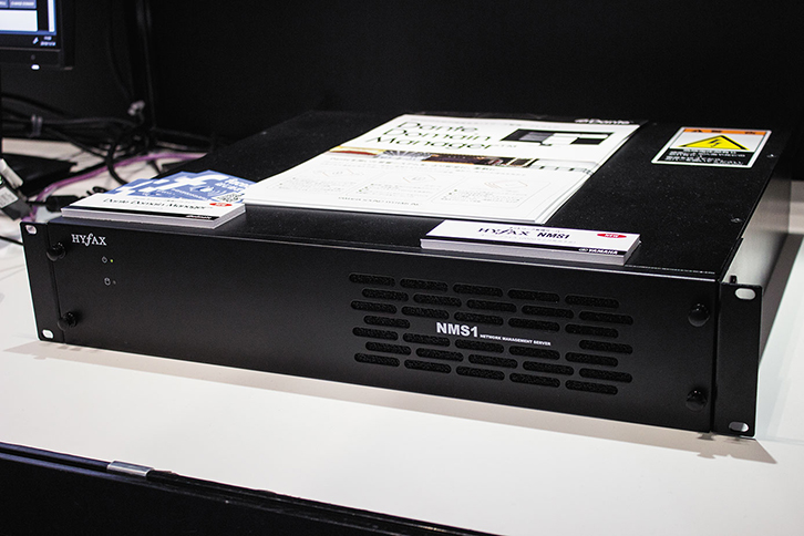 Dante Domain Managerの運用に最適なネットワーク・マネジメント・サーバーHYFAX NMS１も2020年２月に発売予定だ