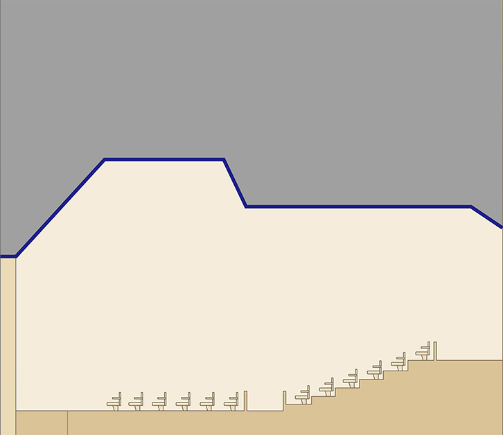 図6　客席の天井の高さを変更