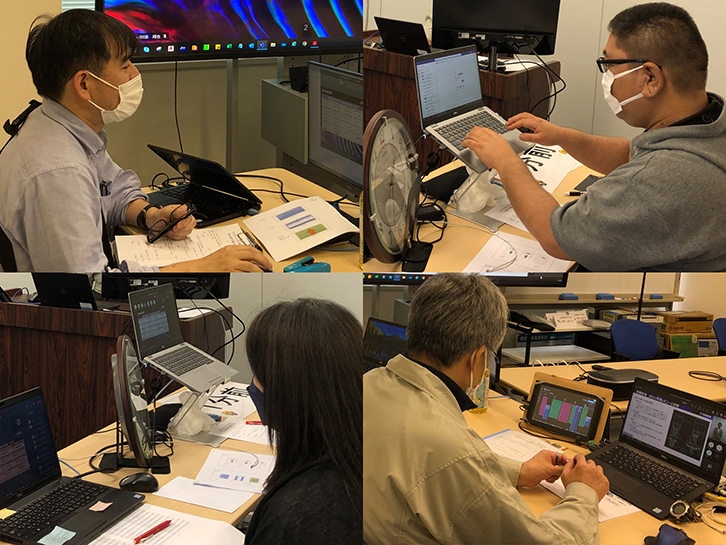 オンライン進行する当社社員