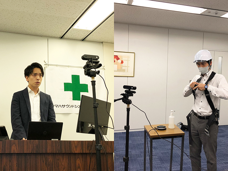 『フルハーネス安全帯規格改正と着用の仕方について』ご協力 株式会社谷沢製作所 東京第四営業所 中内 諄 様（左） 株式会社谷沢製作所 東京第一営業所 倉田 剛 様（右）